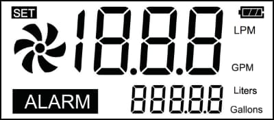 Ecran compteur volumétrique pour osmoseur ou filtre